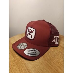 HOOEY Texas A&M Snapback‎ Hat, Maroon/White